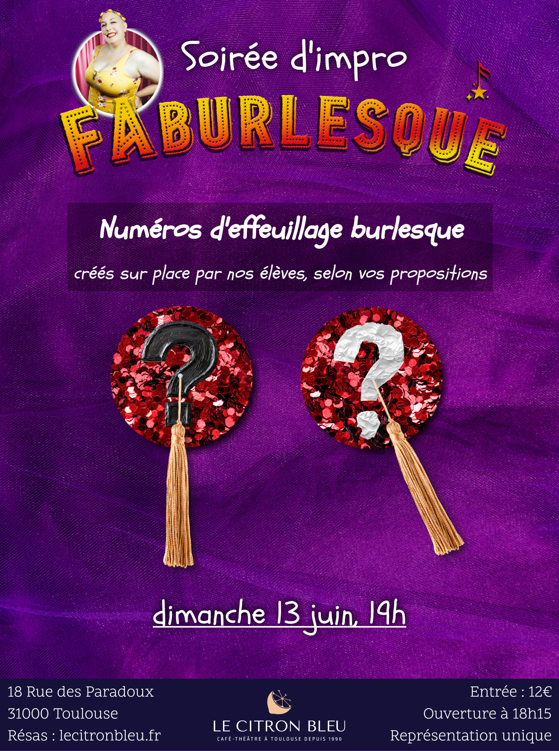 Affiche Impro burlesque 13-06